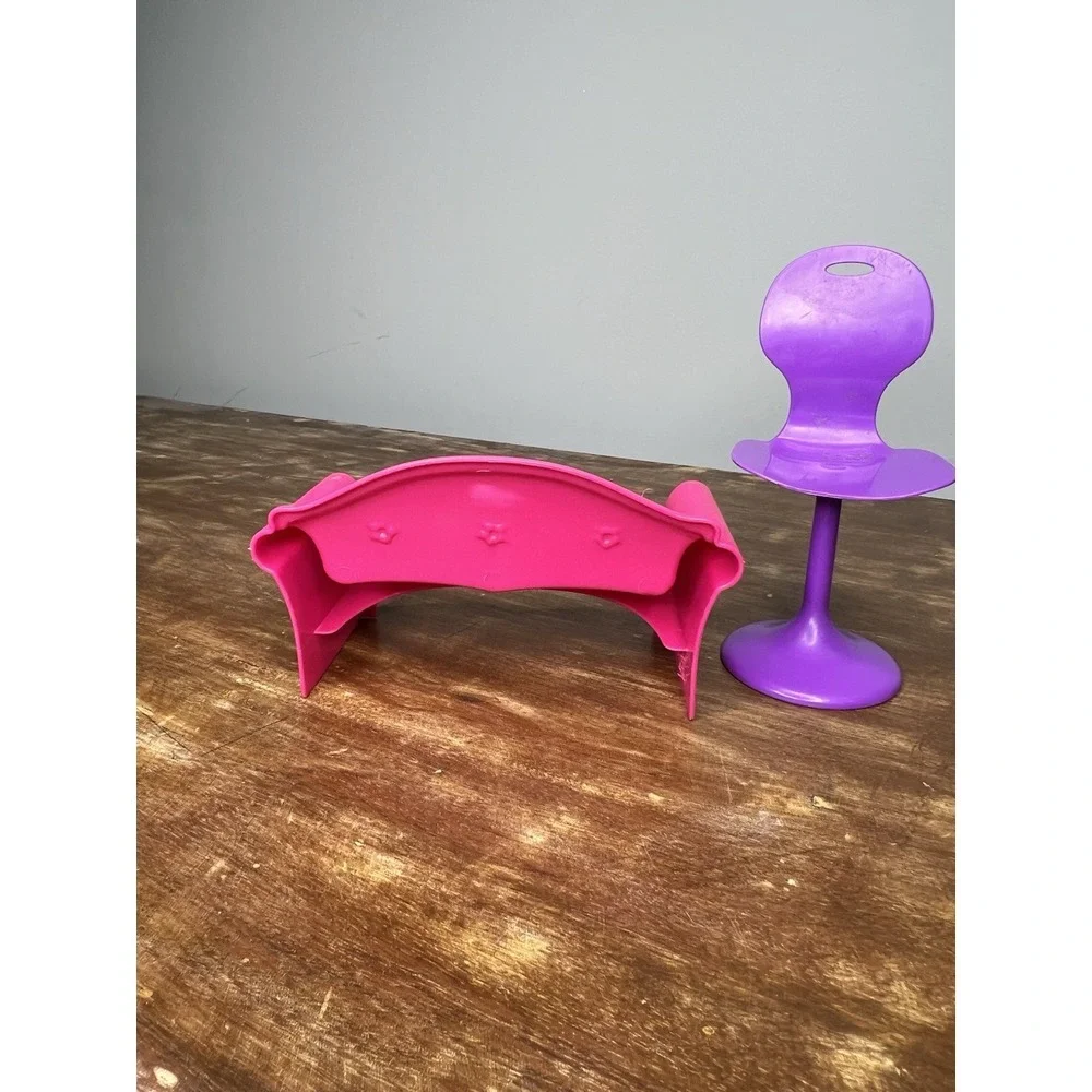 Barbie Mattel Loveseat And Chair Replacement Set Pink And Purple Dreamhouse